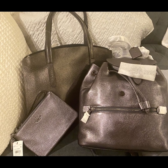 NWT!!! Coach Metallic Graphite 3 piece set firm - Picture 4 of 11